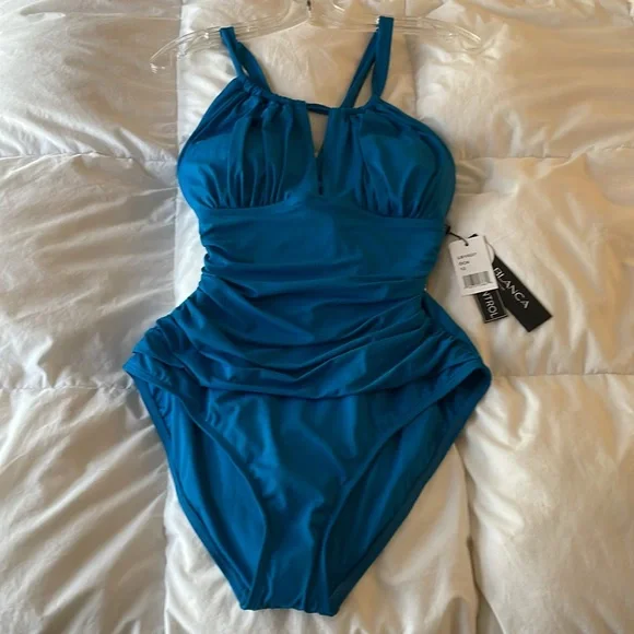 LA BLANCA swimsuit size 12 - Picture 4 of 8